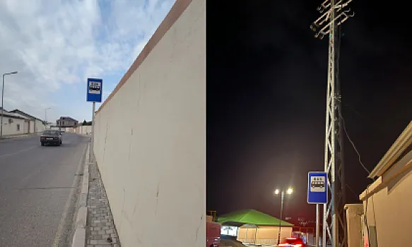 Naxçıvanda “unikal” avtobus dayanacaqları - 