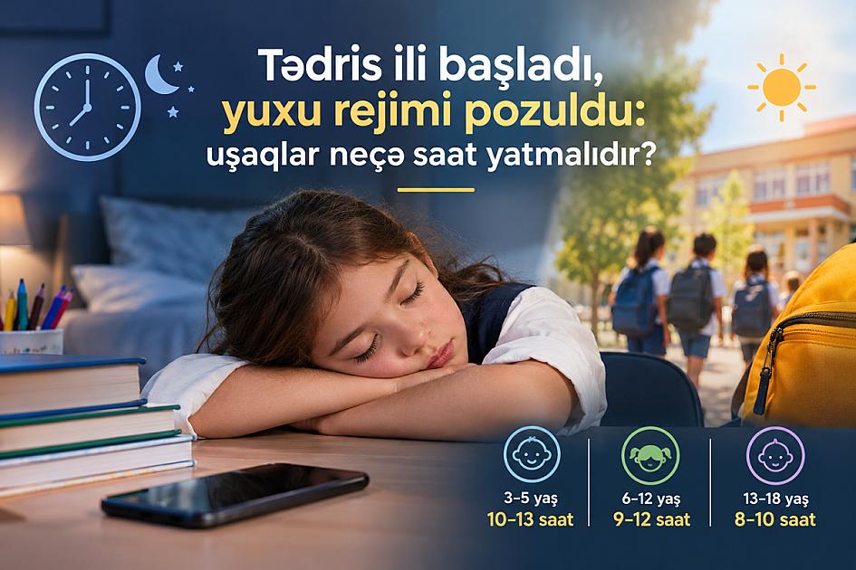Tədris ili başladı, yuxu rejimi pozuldu