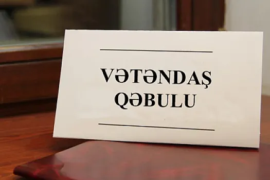 Nazirlərin oktyabrda vətəndaş qəbulu 