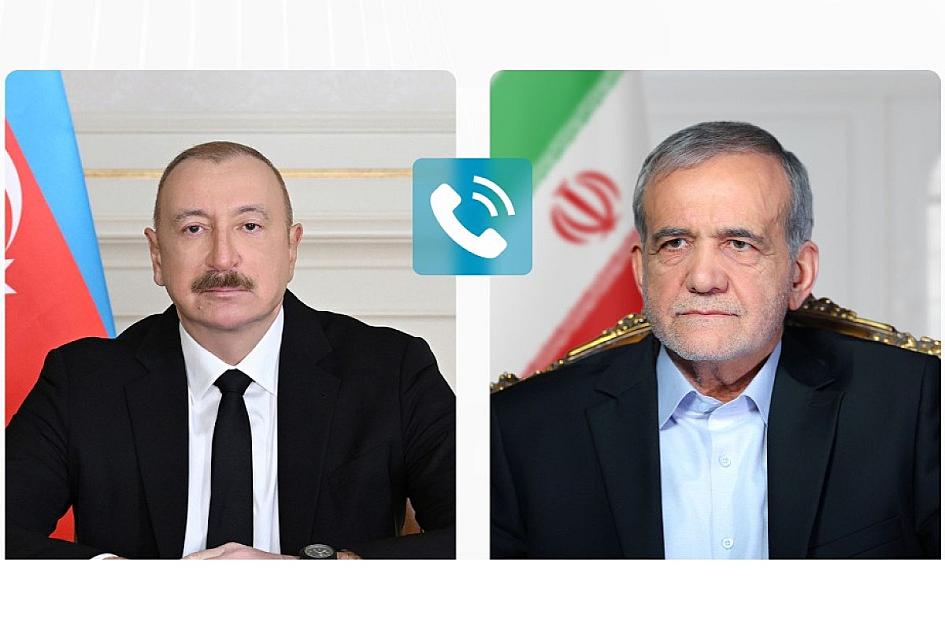 İlham Əliyev Pezeşkiana zəng edib