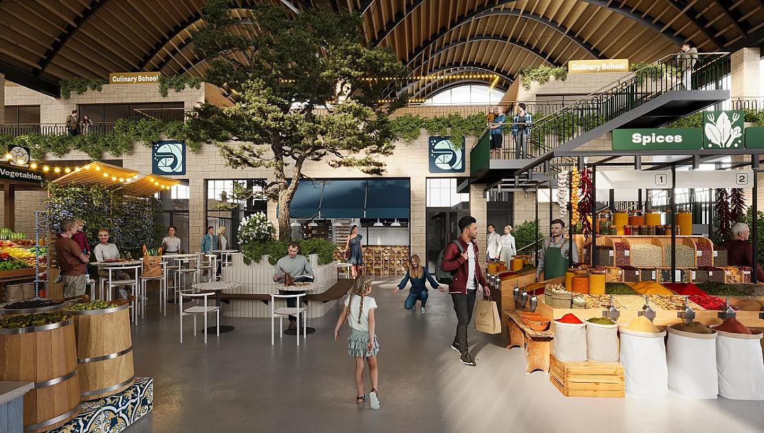 Bakıda altı ildir tikilən yeni bazar 