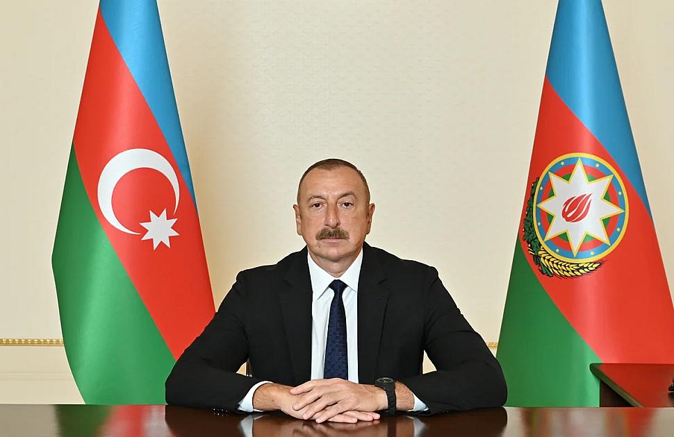 İlham Əliyev beynəlxalq konfrans iştirakçılarına müraciət edib