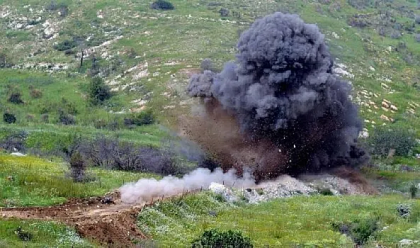 Cəbrayılda mina partlayıb, 