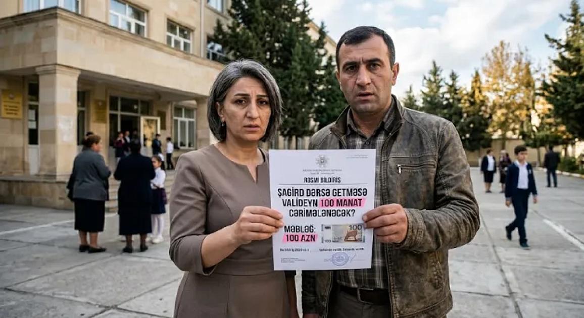 Şagird dərsə getməsə, valideyni 100 manat cərimələnəcək? -