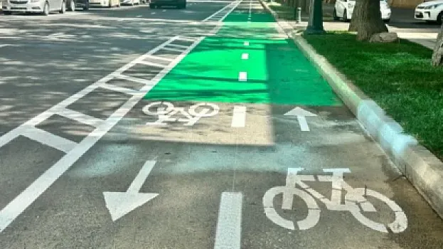 Bakıda yeni velosiped zolaqları