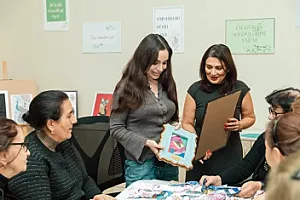 Leyla Əliyeva Mingəçevirdəki "Yaşa" mərkəzindən paylaşım edib
