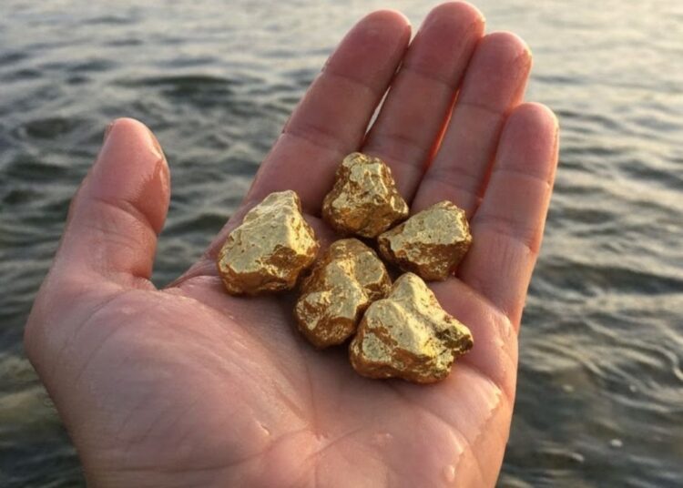 Çayın sahilində qazıntı aparılarkən qəbiristanlıq və çoxlu sayda qızıl əşya tapılıb