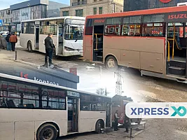 Masazır qəsəbəsində marşrut avtobusları qəzaya düşdü- 