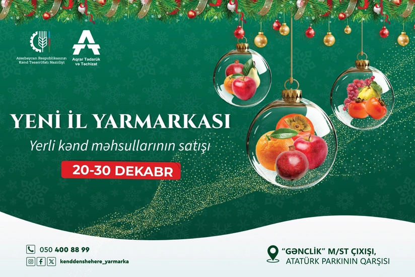 Bakıda Yeni il yarmarkası keçiriləcək