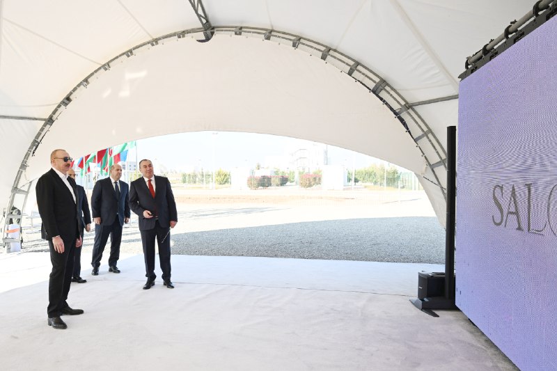 Prezident Ağdamda açılışlar etdi -