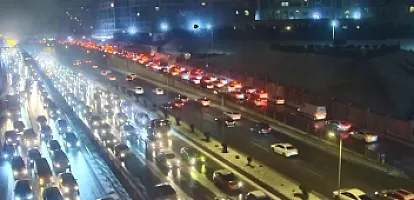 Bakının bu yollarında nəqliyyatın sıxlığı