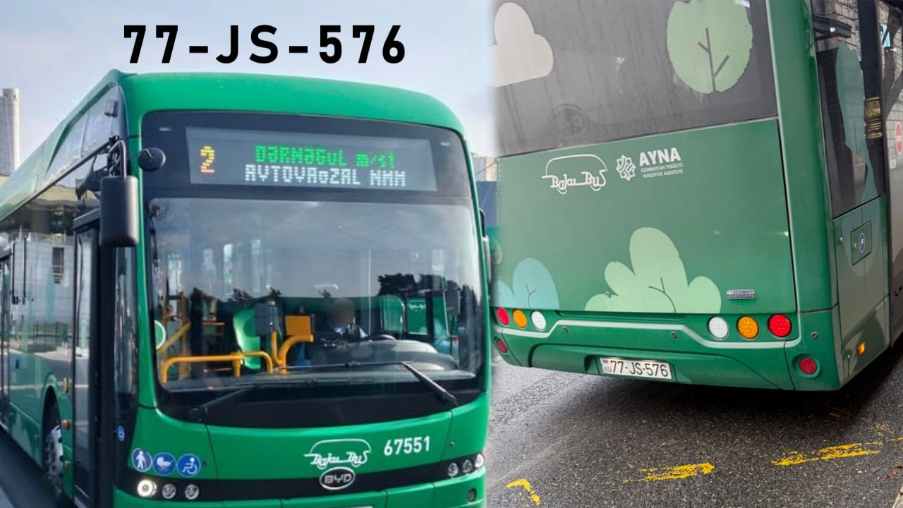Sürücünün avtobusda mərsiyə səsləndirməsinə 