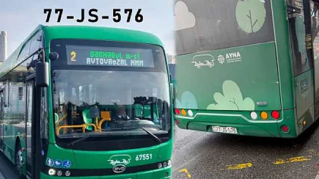 Sürücünün avtobusda mərsiyə səsləndirməsinə 