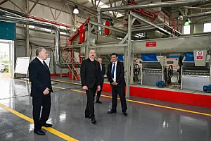 İlham Əliyev Sabirabadda pambıq emalı zavodunda – FOTO