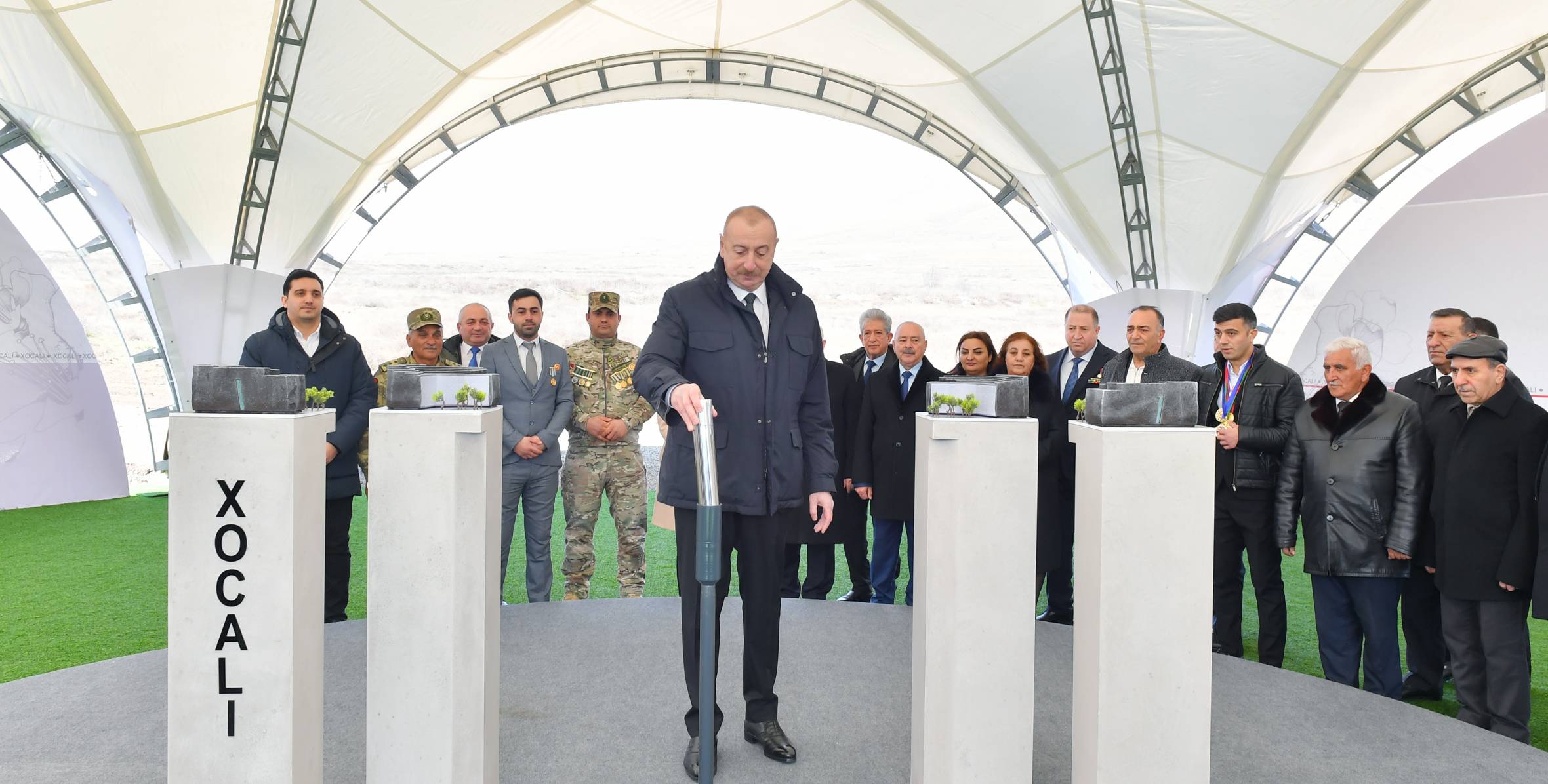 Prezident Xocalı Soyqırımı Memorialının açılışında