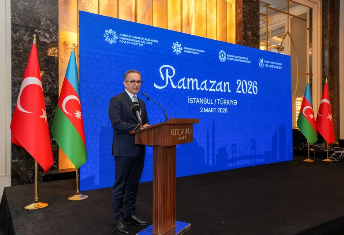 İstanbulda azərbaycanlılar üçün iftar süfrəsi açılıb -