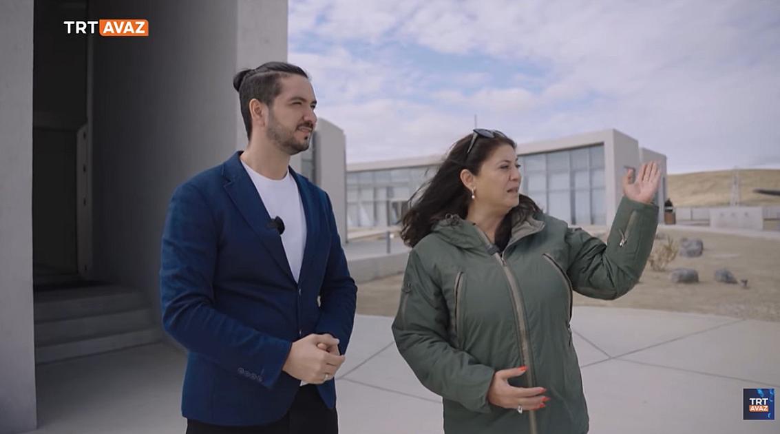 "TRT AVAZ" Palçıq Vulkanları Turizm Kompleksindən reportaj hazırlayıb -