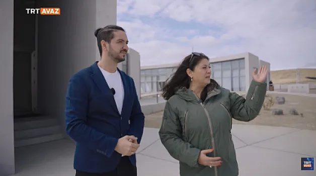 "TRT AVAZ" Palçıq Vulkanları Turizm Kompleksindən reportaj hazırlayıb -