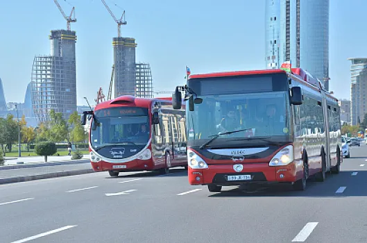 Bakıda 10 avtobusun hərəkət sxemi dəyişir -