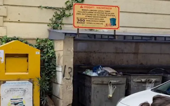 Bu əşyaları zibilqabıya atsanız cərimə 