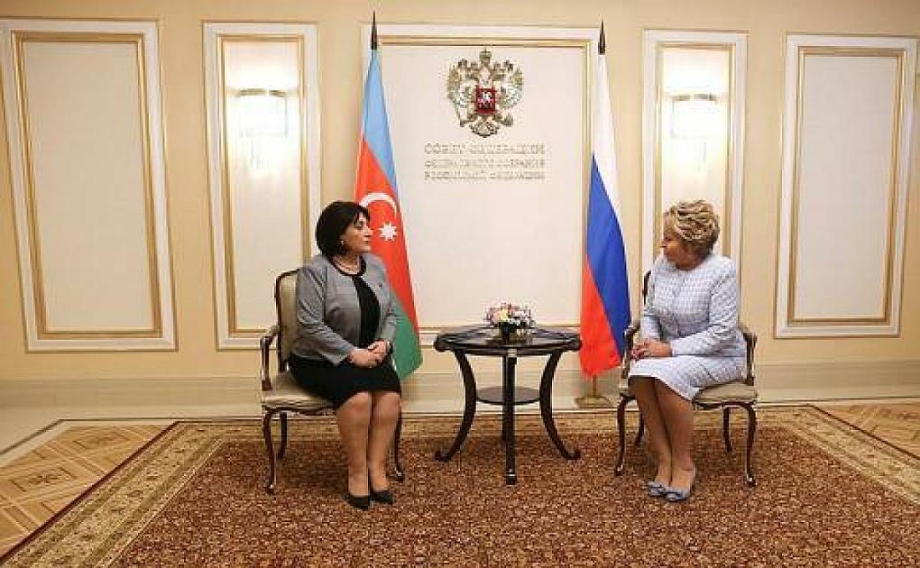 Sahibə Qafarova Matviyenko ilə görüşdü