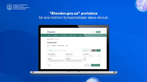 Dövlət satınalmalarının vahid internet portalına mühüm funksionallıqlar əlavə olunub