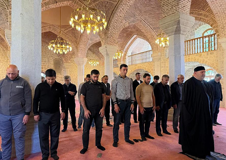 Şuşada Qurban bayramı namazı qılınıb