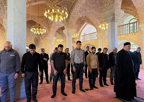 Şuşada Qurban bayramı namazı qılınıb