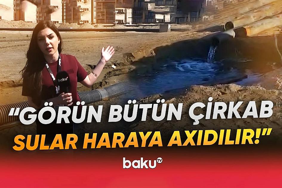 Mərdəkandakı çimərliyə çirkab suları axıdılır?- VİDEO