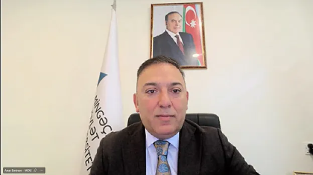 MDU-nun rektoru Anar Eminov “Clarivate” vebinarında tədqiqatda keyfiyyət və beynəlxalq elmi görünürlük barədə danışıb:
