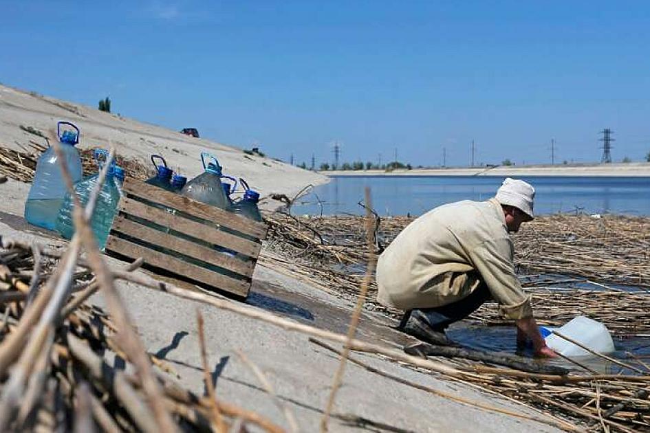 Krımın 9 şəhəri və 3 rayonu susuz qalıb