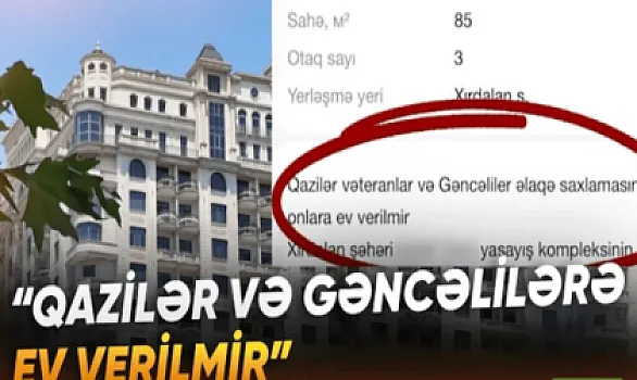 Kirayə mənzil elanındakı ayrı-seçkilik sakinlərin narazılığına səbəb oldu 