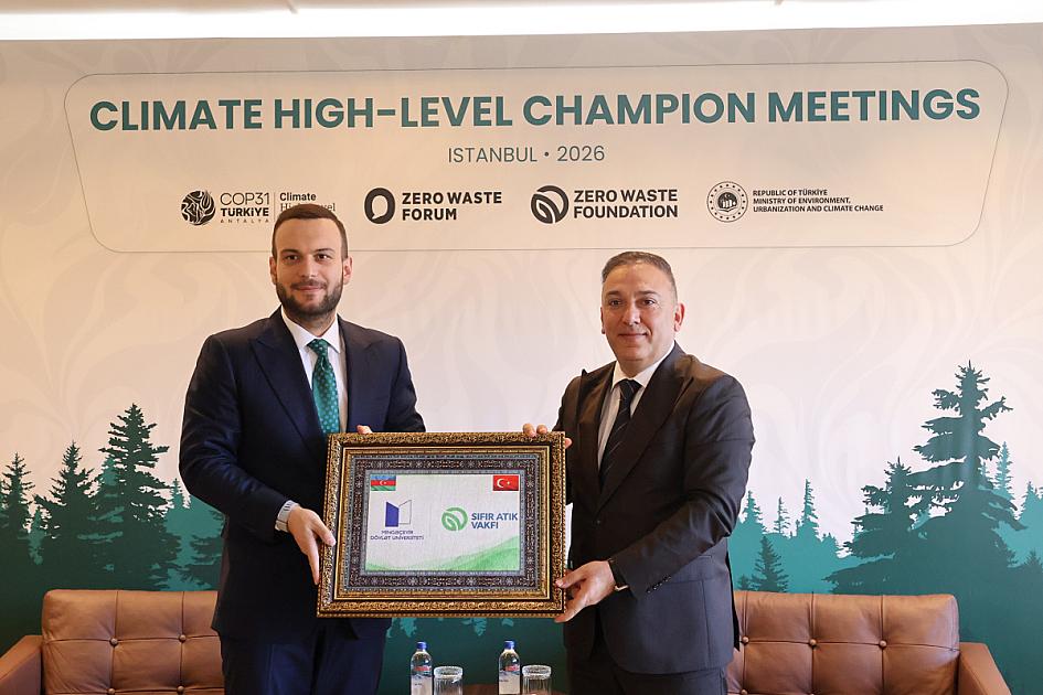 Mingəçevir Dövlət Universiteti “sıfır tullantı” modelinin tətbiqi üçün Türkiyənin Sıfır Atık Vakfı ilə əməkdaşlıq imkanlarını müzakirə edib