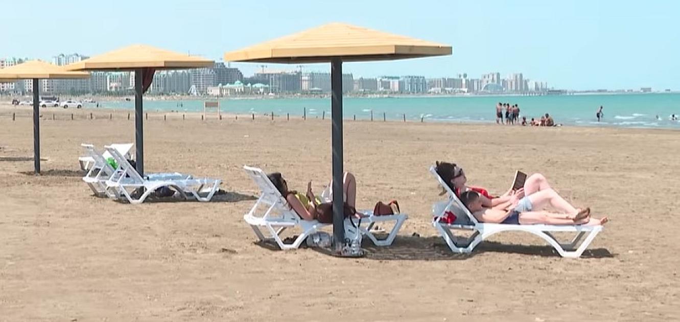 Xəzərin sahilində 10 yeni ictimai çimərlik yaradılıb - 