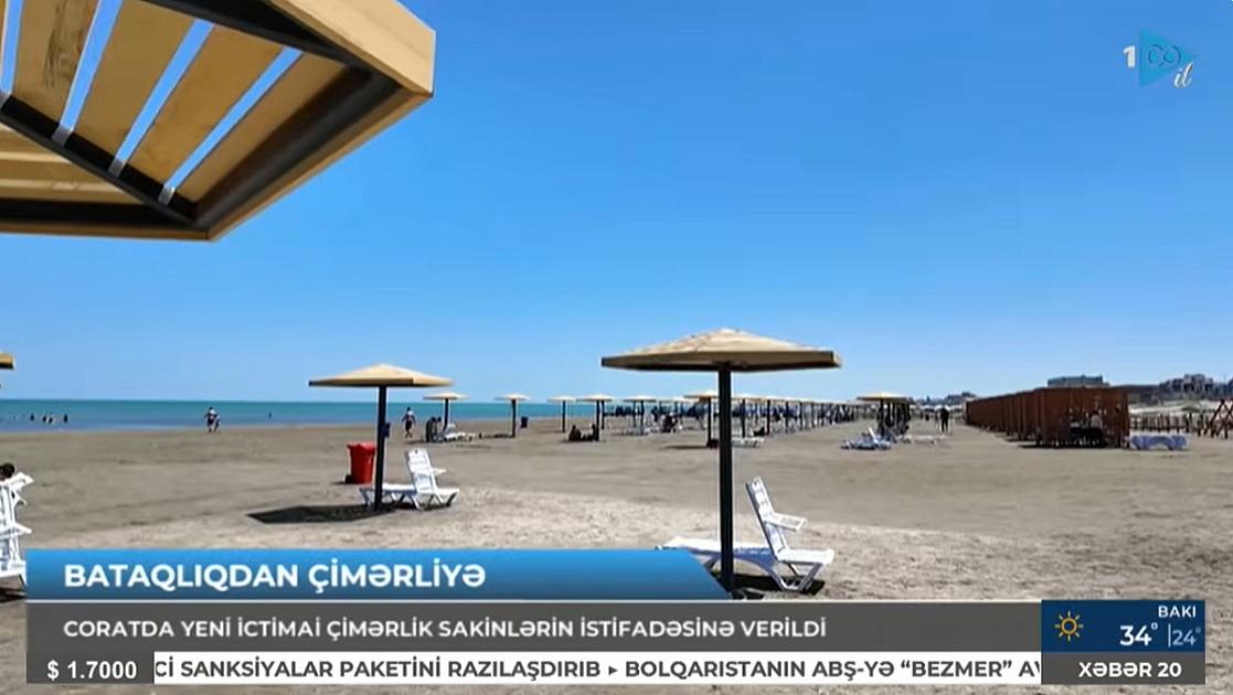 Yeni ictimai çimərliklər əhalinin istifadəsinə verildi - 