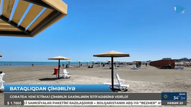 Yeni ictimai çimərliklər əhalinin istifadəsinə verildi - 