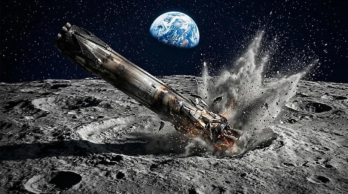 SpaceX-in raketi Aya çırpıldı: 