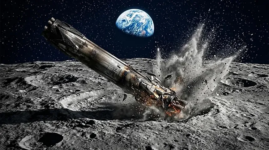 SpaceX-in raketi Aya çırpıldı: 