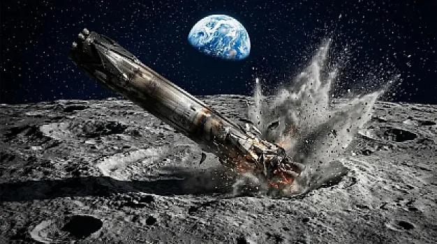 SpaceX-in raketi Aya çırpıldı: 