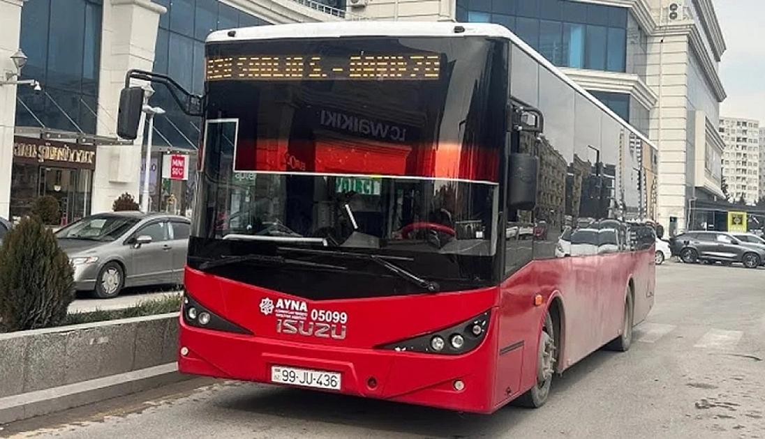 Bakıda bu avtobusun yolu dəyişdirildi