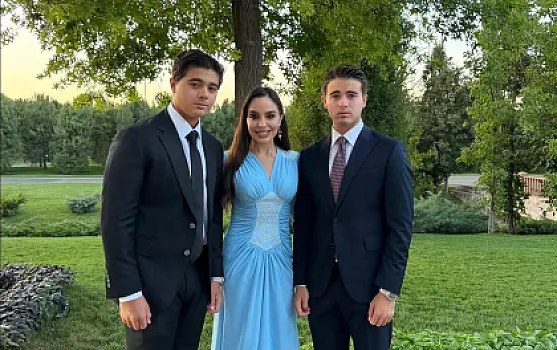 Leyla Əliyeva oğulları ilə Daşkənddə - Foto