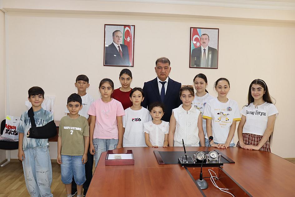 Samuxda yeni tədris ili münasibətilə şəhid övladları ilə görüş keçirilib