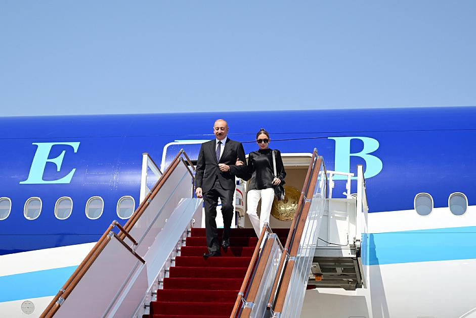 Prezident və birinci xanım Qırğızıstanda səfərdədir –