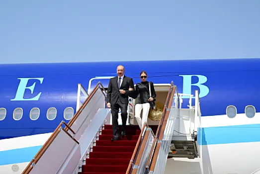 Prezident və birinci xanım Qırğızıstanda səfərdədir –