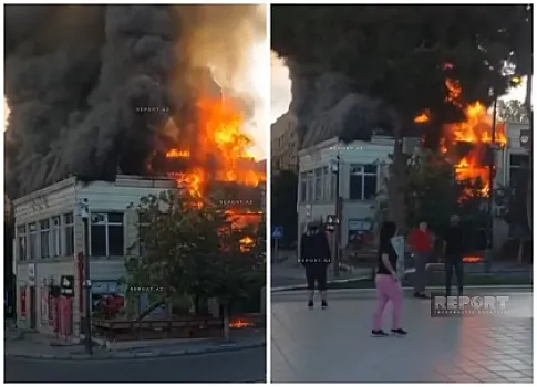 Xırdalanda restoran yanıb