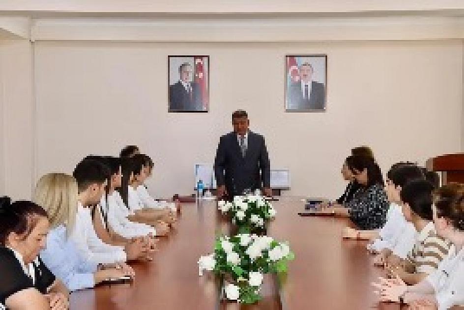 Samuxda ali məktəblərə yüksək balla qəbul olan tələbələrlə görüş keçirilib